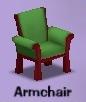 Toontown Furniture- Armchair (Green) 80 Beans.JPG