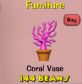 Coral Vase in the Cattlelog.
