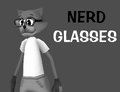 A picture of a toon wearing the Nerd Glasses.