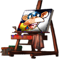 Monkey portrait graphic from Make-A-Toon
