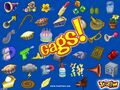 A desktop wallpaper showing a variety of Gags.