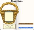 The flower basket, located in the Shticker Book in the Gardening section, with all maxed stats.