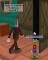 A Pencil Pusher entering a Toon building