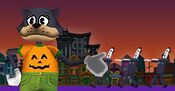 Another image from the French Toontown website representing the black cats, Halloween clothes, and the Bloodsucker invasions. Its file name suggests it may have come from year 2008.