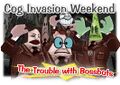 Toon HQ: "Bossbots have taken over Toontown this weekend!!!"