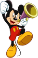 Mickey Mouse using a Megaphone Gag.