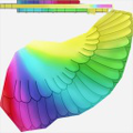 Rainbow wings texture