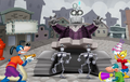 Toons fighting skelecogs in the Vice President battle