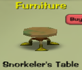 Snorkeler's Table in the Cattlelog