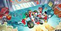 An advertising picture of racing from Toontown Japan's website.