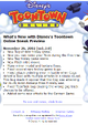 An update log from Toontown Online's beta website which mentions the 2002 installer movie (referred to here as "Flash intro movie").