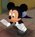 Mickey Mouse as a vampire.
