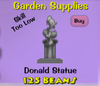 Donald Statue - 125 beans