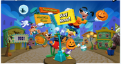 The Halloween-themed Toontown website.