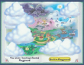The old Toontown map. (The unreleased areas are hidden under clouds).