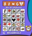 Diagonals Bingo Card