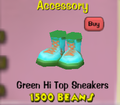 Green Hi Top Sneakers
