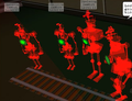 A group of Virtual Skelecogs in the District Attorney's office.