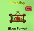 Bison Portrait in the Cattlelog